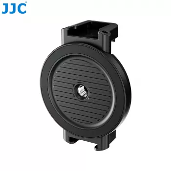 JJC MS-SPC1 Juodas magnetinis telefono laikiklis su 1/4 inch sriegiu ir 2 šalto bato tvirtinimais, skirtas iPhone MagSafe