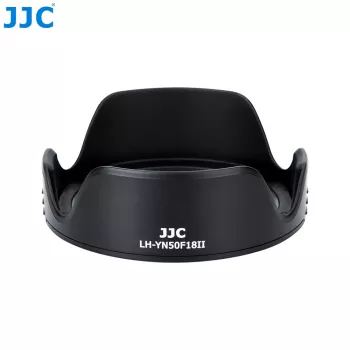 JJC LH-YN50F18II Tulip Lens Hood, skirtas Yongnuo YN 50mm f/1.8 II objektyvui - juoda