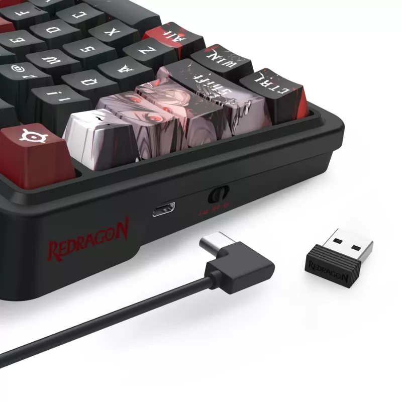Redragon ARTEMIS PRO K719AK-RGB-PRO 75% Tri-Mode mechaninė žaidimų klaviatūra