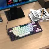 Redragon Ucal Magnetic K673WB-RGB-M 75% Tri-Mode Mechanical Gaming Keyboard, White/Black