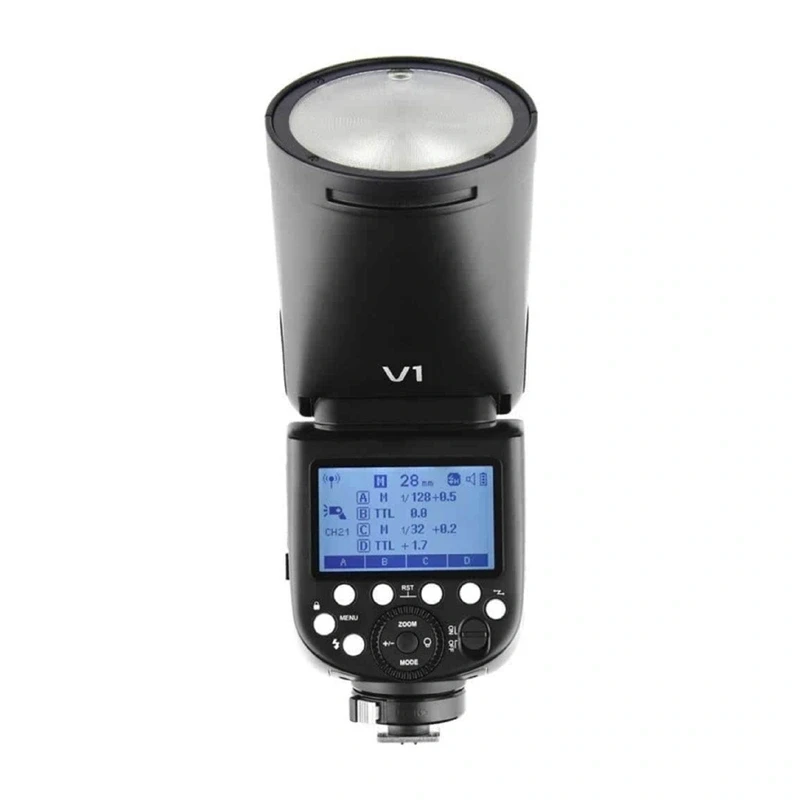 Godox V1-N apvalios galvos blykstė Nikon fotoaparatams