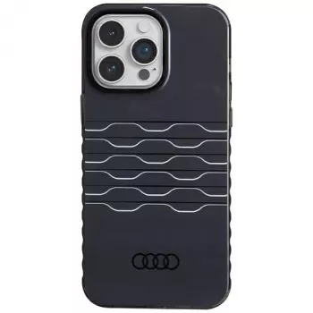 Audi IML MagSafe dėklas, skirtas iPhone 14 Pro Max 6,7 inch juodas, kietas dėklas AU-IMLMIP14PM-A6/D3-BK