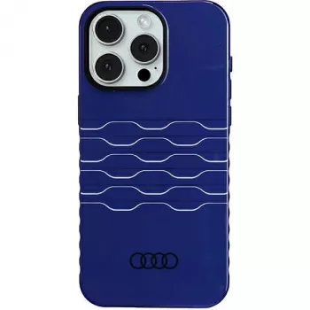 Audi IML MagSafe dėklas, skirtas iPhone 15 Pro Max 6,7 inch tamsiai mėlynas, kietas dėklas