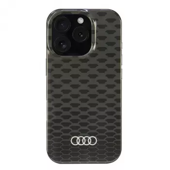Audi IML Stitching Pattern MagSafe Hard Case, skirtas Apple iPhone 16 Pro 6,3 inch juodas
