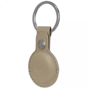 Audi Synthetic Leather AirTag Case Beige AU-ATKR-Q3/D1-BG