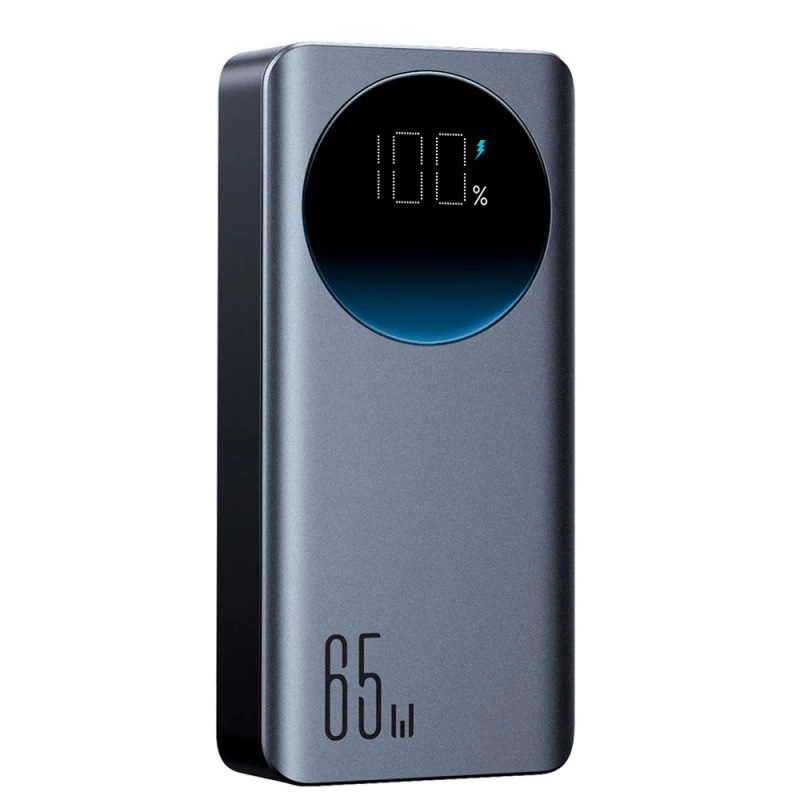 Joyroom JR-PBF05 Pro Power Bank 30000mAh 65W su skaitmeniniu ekranu 2x USB-C 1x USB-A - Juoda
