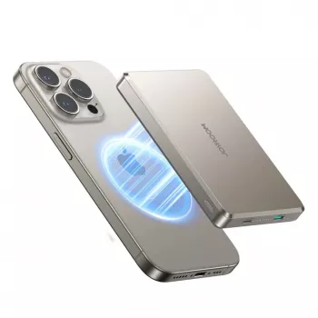 Powerbank Joyroom JR-PBM08 Pro 22.5W 10000mAh su belaidžiu įkrovimu 2x USB-C - Titanium