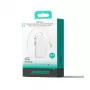 Powerbank Joyroom JR-PR2 35W 10000mAh su įtraukiamu USB-C laidu ir įmontuotu Lightning laidu - balta