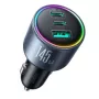 Joyroom JR-CCN07 145W 2xUSB-C USB-A + USB-C 100W laidas - tamsiai pilka