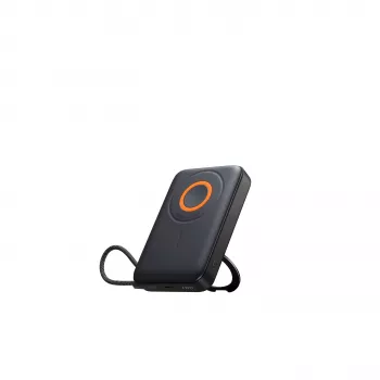 Powerbank Joyroom JR-PBM02 22.5W 10000mAh 3-in-1 Inductive Magnetic Compatible with MagSafe with Built-in Cable - Black