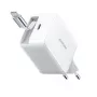 Joyroom JR-TCL06 67W GaN įkroviklis su įmontuotu ištraukiamu USB-C laidu - Baltas