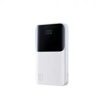 Joyroom JR-QP191 Star Series Mini 10000 mAh 22.5W Power Bank su skaitmeniniu ekranu, baltas
