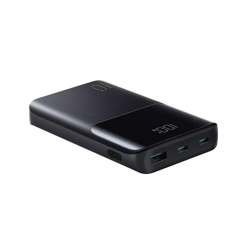 Joyroom JR-QP191 Star Series Mini 10000 mAh 22.5W Power Bank su skaitmeniniu ekranu, juoda