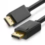 UGREEN DisplayPort į DisplayPort laidas DP102, 4K, 3D, 5m, juodas