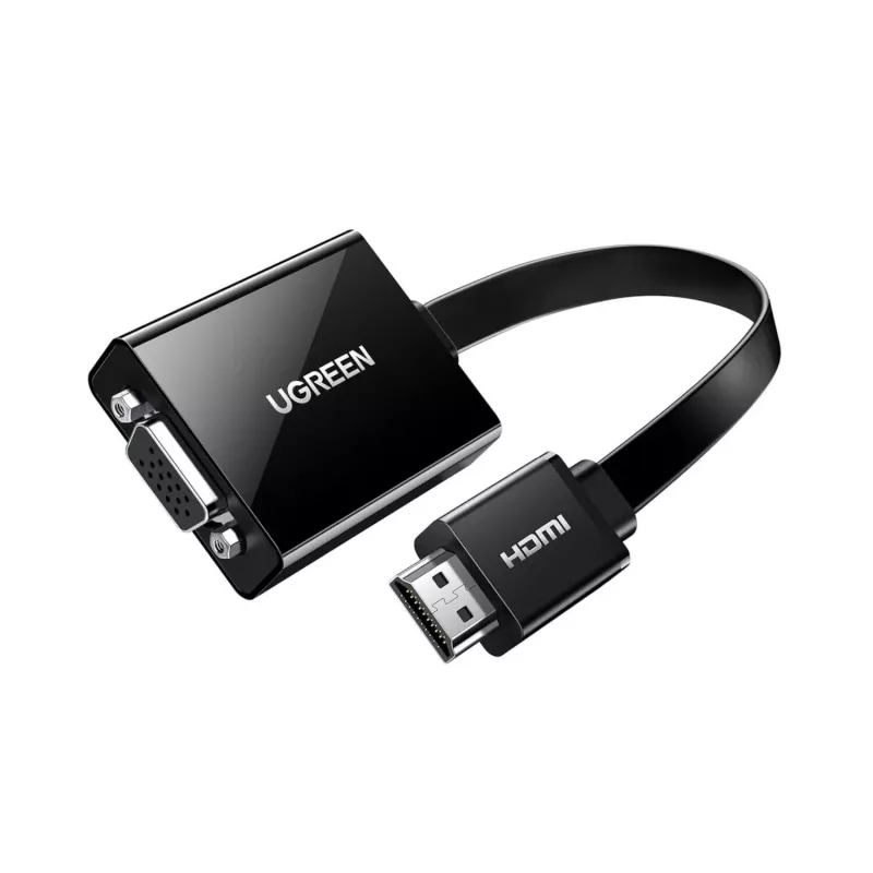 UGREEN HDMI į VGA adapteris MM103, 25cm, juodas