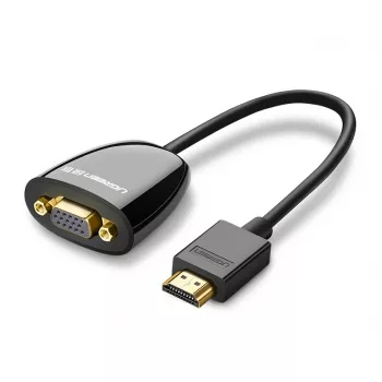 UGREEN HDMI į VGA keitiklis MM105, be garso, juodas