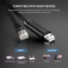 UGREEN CM204 USB į RJ45 konsolės kabelis 1,5 m juodas