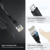 UGREEN CM204 USB į RJ45 konsolės kabelis 1,5 m juodas
