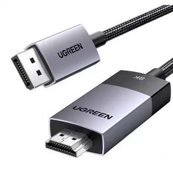 Ugreen DP115 DisplayPort į HDMI laidas, 8K 60Hz, 2m, juodas