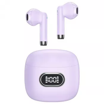 USAMS IA II Series True Wireless Bluetooth 5.3 ausinės, violetinės, TWS, į ausį, IPX4, 28h veikimo laikas, USB-C