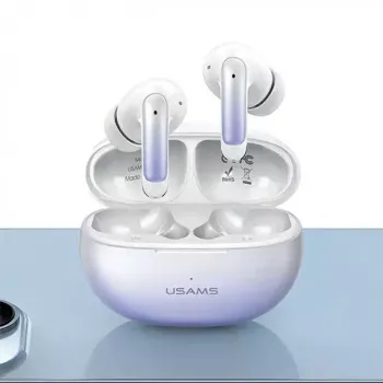USAMS X-donseries TWS Bluetooth 5.3 ausinės su ENC, violetinė-mėlyna gradientinė (US-XD19)
