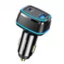 USAMS T43 33W PD3.0 QC3.0 sieninis įkroviklis su USB-C į Lightning kabeliu 1,2m juodas