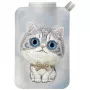 Nimmy New Big-Eye Cute Pets 2.0 Cat Grey Magnetic Phone Wallet Stand