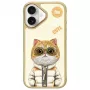Nimmy Dėklas, skirtas iPhone 16 6,1 inch Khaki Cool&Cute 2.0 Cat