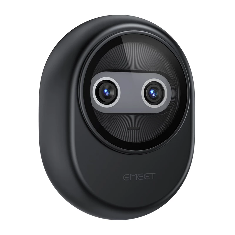 EMEET Piko internetinė kamera 4K UHD su automatiniu fokusavimu, dvigubu mikrofonu, privatumo užsklanda, USB-C, juoda