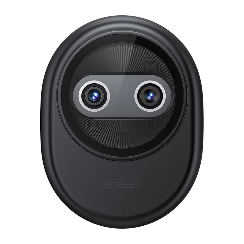 EMEET Piko internetinė kamera 4K UHD su automatiniu fokusavimu, dvigubu mikrofonu, privatumo užsklanda, USB-C, juoda