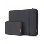 Inateck Laptop Sleeve 13 Inch su Aksesuarų Kišenėle, Veltinis, Juoda-Pilka, LB01006/S1