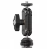 Ulanzi R098 Magic Arm dviguba rutulinė galvutė, artikuliuojama rankena su 1/4 inch sriegiu ir Cold Shoe laikikliu, juoda