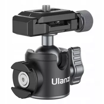 Ulanzi U-80L 3D rutulinė galvutė su Arca-Swiss greito atleidimo plokšte, 20 kg apkrova, 360° panoraminis sukimas, juoda