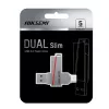 HIKSEMI CLE USB 64 GB E307C U3 Dual USB 3.2 ir USB Type-C pilka