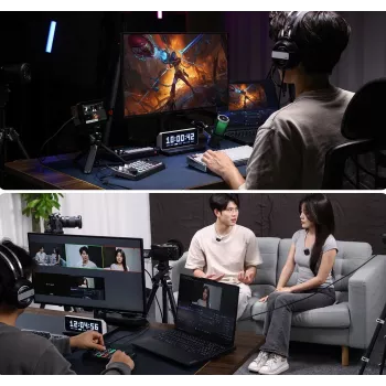 ULANZI D005 DD02 Audio Mixer Sound Card for Live Streaming, Podcasting, Gaming