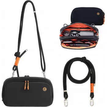 ULANZI YY08 Sling Bag, skirta fotoaparatui, žaidimų konsolei, juoda