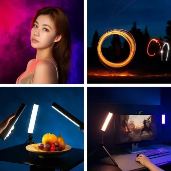 Ulanzi B15RGB 15W LED vamzdinis šviestuvas su RGB ir CCT režimais