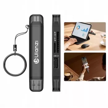 Ulanzi CR1 3-in-1 USB 3.0 / USB-C SD TF MicroSD kortelių skaitytuvas 150-200 MB/s