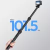 ULANZI VL03 Magic Arm Super Clamp su šarnyrine rankena dviračiui, strypui, stalui, 1/4 inch laikiklis, juoda