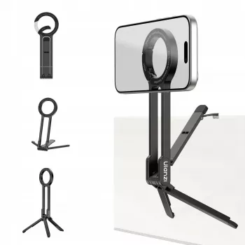 ULANZI MA57 Magnetinis telefono laikiklis su trikojo rankena ir šalto bato jungtimi, skirtas iPhone MagSafe