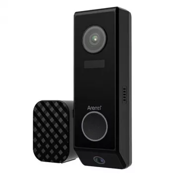 Arenti P10 Doorbell 2K Smart Video Doorbell su belaidžiu skambučiu, IP65, PIR + AI aptikimas, įkraunama baterija arba laidinis, veikia su Alexa/Google Assistant