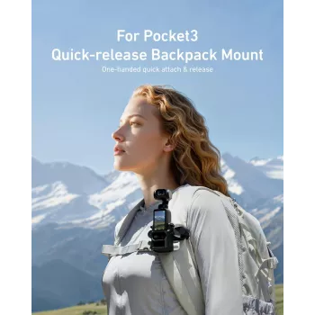 TELESIN Backpack Strap Mount for DJI Osmo Pocket 3