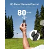TELESIN Selfie Stick Tripod su Bluetooth nuotolinio valdymo pulteliu 80 m, skirtas GoPro Hero 13 12 11 10 9 Max Max2
