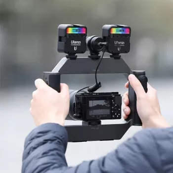 Ulanzi U-Rig LED Light Grip su Power Bank ir nuotolinio valdymo pulteliu