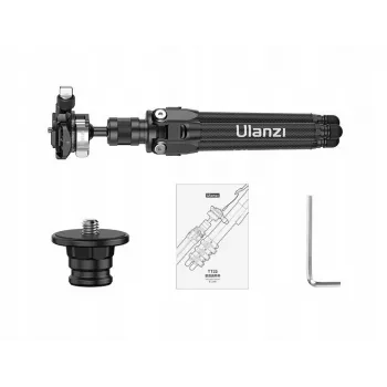 ULANZI TT35 Anglies Pluošto Mini Trikojis 28cm su Rutuline Galvute, 1/4 colio Sraigtu, Arca-Swiss Plokštele, DSLR/Veidrodiniams/Veiksmo Kameroms/Išmaniesiems Telefonams, Juodas