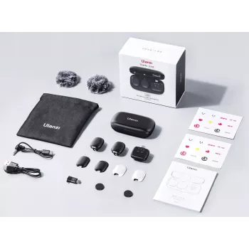 Ulanzi A30 Tiny belaidžio garso perdavimo rinkinys - USB-C, juodas