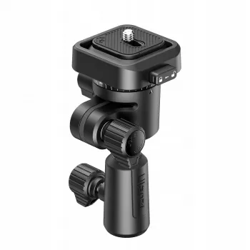 ULANZI F38 Quick Release Mount Adapter su 16mm kaiščiu ir 12mm kaiščio imtuvu, 1/4 inch-20 varžtu, juodas