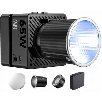 Ulanzi EC65 65W COB LED vaizdo šviesa studijiniam apšvietimui su Bowens laikikliu, 2700K-6500K, CRI≥95, TLCI≥96, valdymas per Bluetooth programėlę
