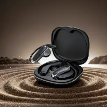 Dudao U17Z Bluetooth 5.3 atviro tipo belaidės ausinės su ausų kabliukais - juodos