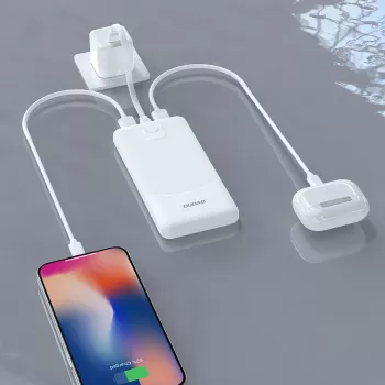 Powerbank Dudao K10Pro 2.4A 20000mAh 2 x USB-A - Balta